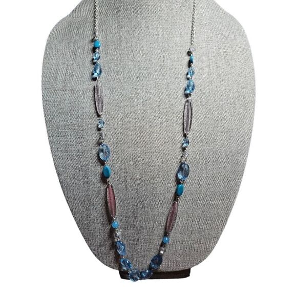 Azure Harmony Beaded Single-Strand Necklace (NWOT) - Picture 5 of 10